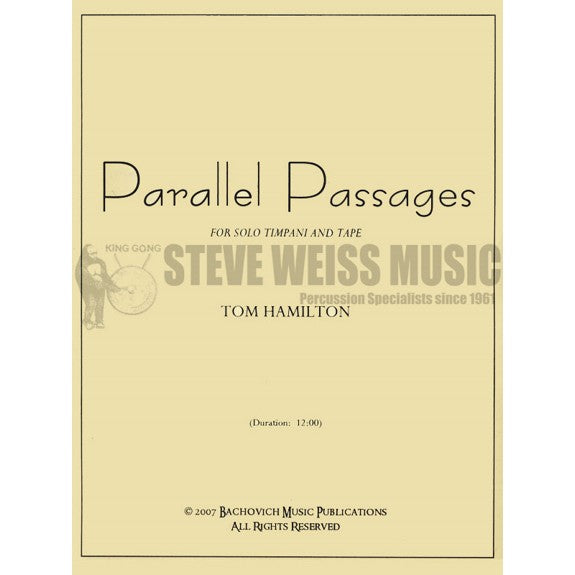 Hamilton-Parallel Passages-4T/Pre-Recorded Backing Audio OS