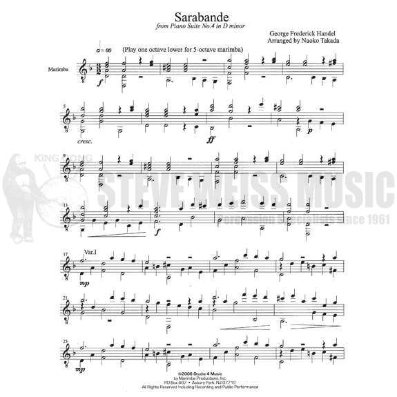 Handel-Sarabande arr. Takada-M