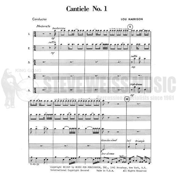 Harrison-Canticle #1-SP