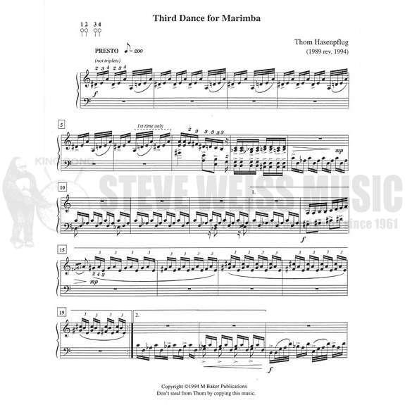 Hasenpflug-Third Dance for Marimba-M
