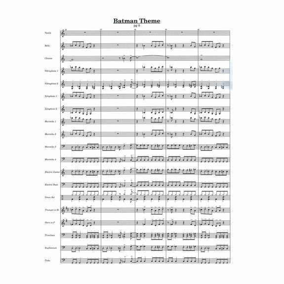 Hefti-Batman Theme arr. Steinquest (SP)-B/2V/C/2X/2M/DS/GT/BG