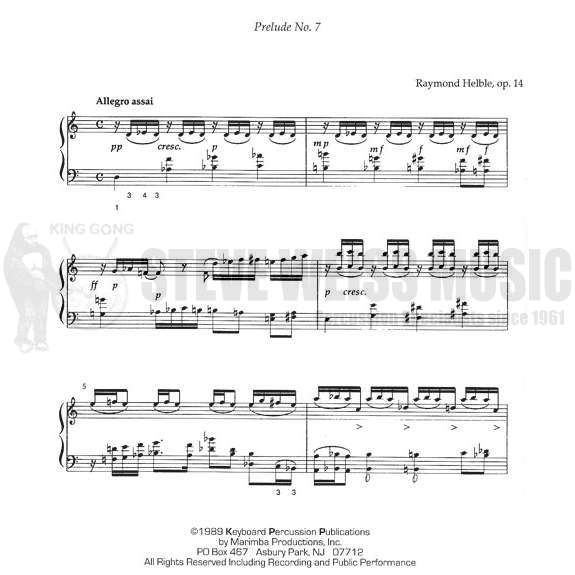 Helble-Preludes for Marimba (7,8,9)-M