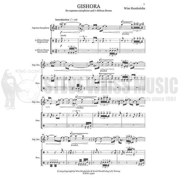 Henderickx-Gishora (soprano sax version) (SP)-P/SSX
