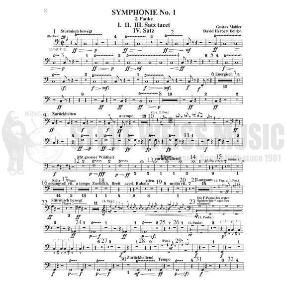 Herbert-Symphonic Repertoire for Timpani: Mahler Symphonies No. 1, 2 and 3