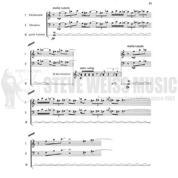 Hiller-Catalog III for Percussion-P/3T/B/X/2M
