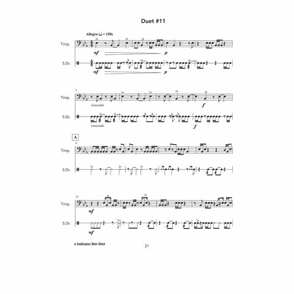 Holloway-Twenty-One Progressive Duets for Snare Drum and Timpani