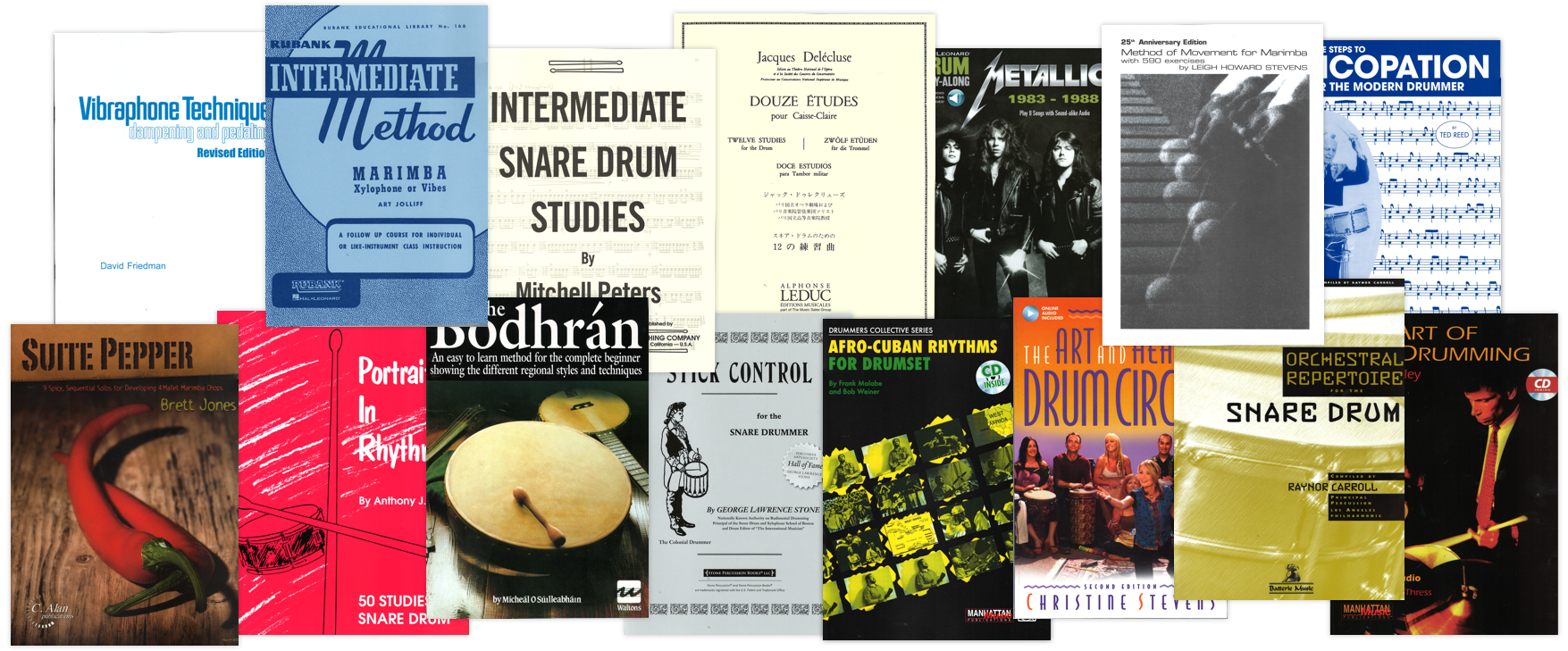 Various method books.