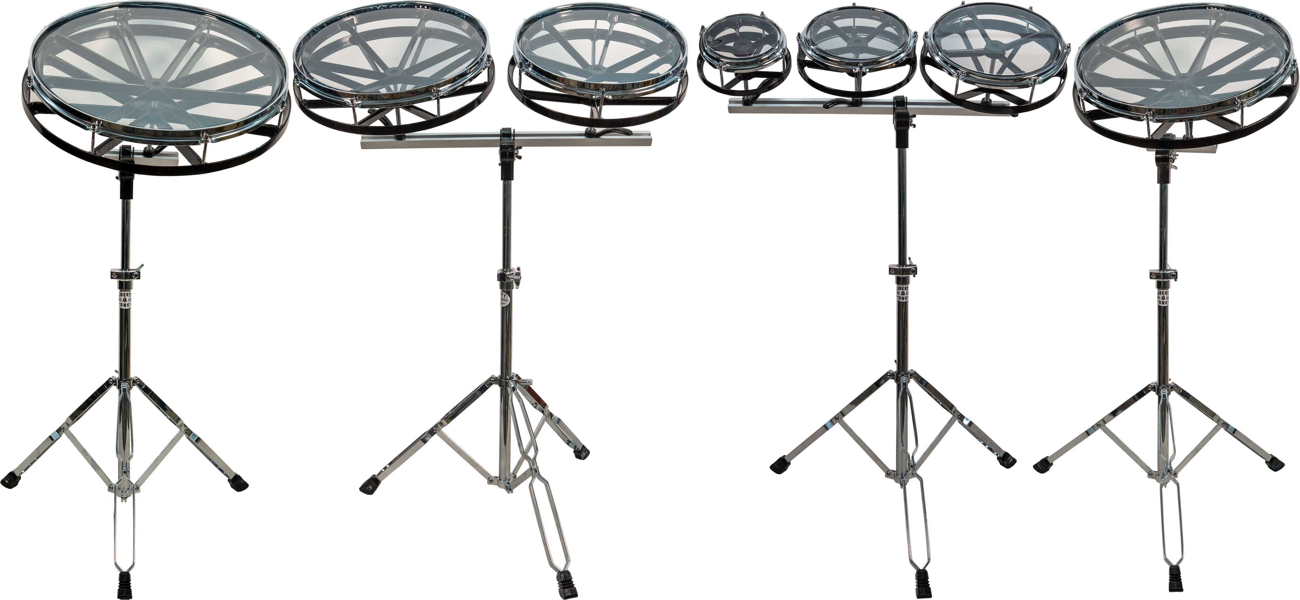 Various sizes of Weiss Roto-toms.