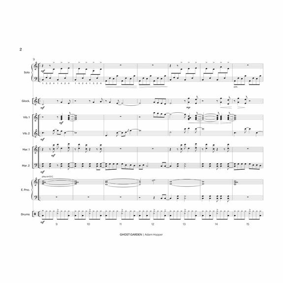 Hopper-Ghost Garden PERCUSSION ENSEMBLE VERSION (SP)-Solo M/B/2V/2M/DS/EPN