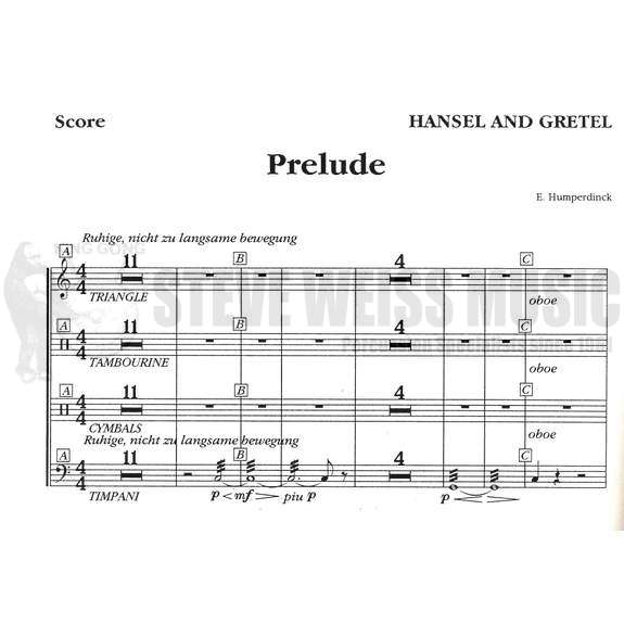 Humperdinck-Hansel und Gretel (COMPLETE)(Perc/Timp parts ed. by