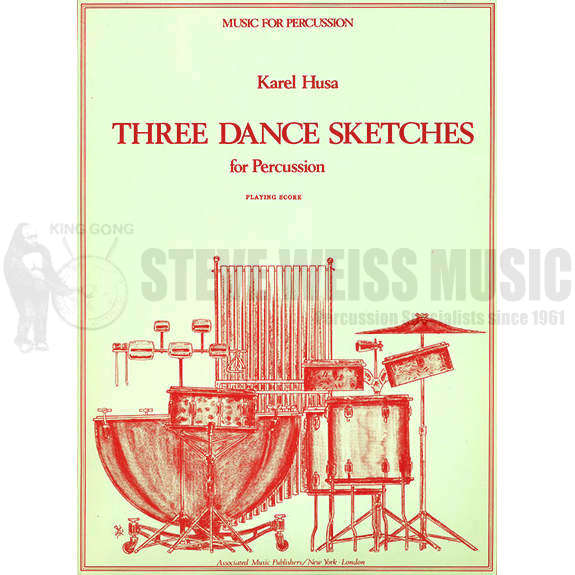 Husa-Three Dance Sketches (S)-P/4T/Crot/5 Handbells