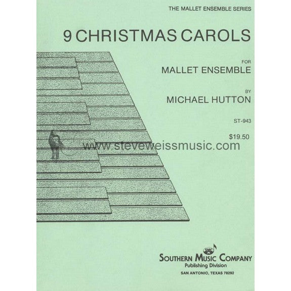 Hutton-9 Christmas Carols (SCORE ONLY)-C/B/V/4M