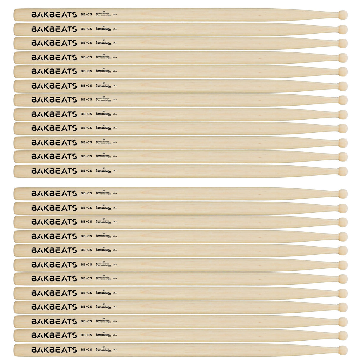 Innovative BB-CS Bakbeats Concert Snare Drumsticks (12 Pair) brick
