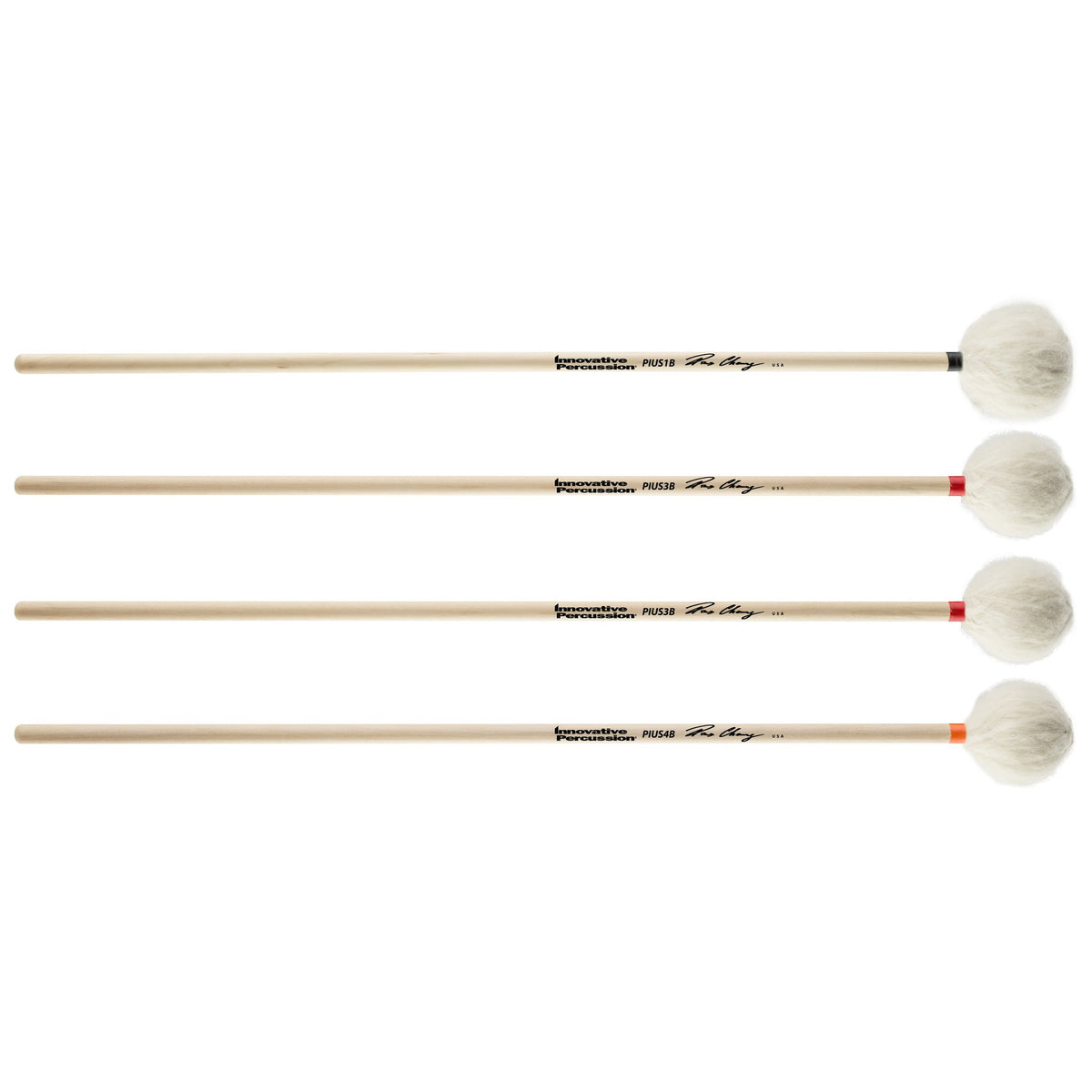 Innovative Percussion Pius Cheung Graduated Marimba Mallet Set - Birch