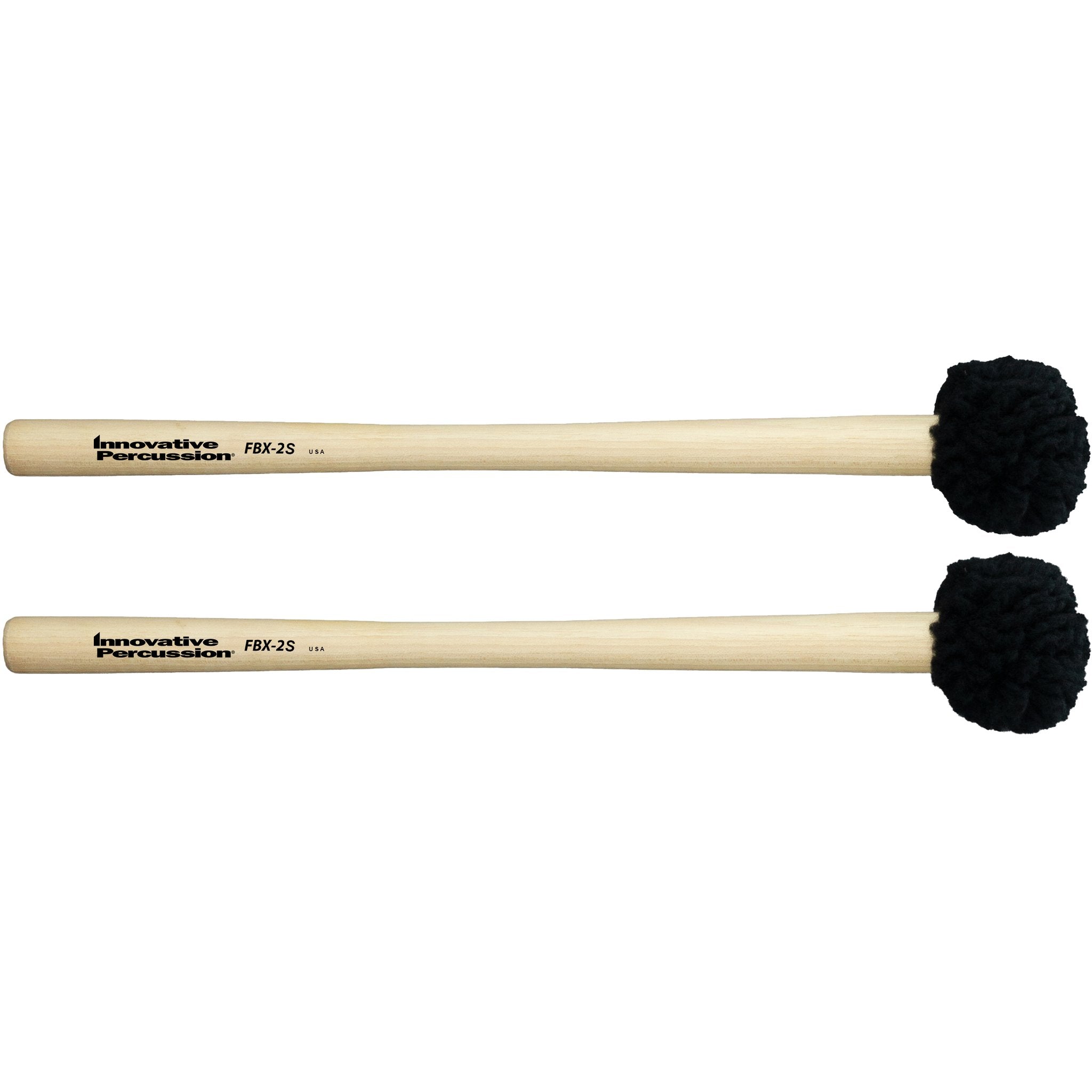 Innovative Percussion Soft Marching Bass Drum Mallets FBX2S Pair