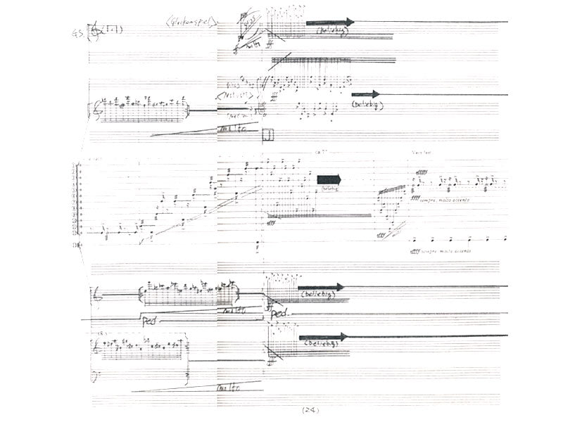 Ishii-For Lily: Paraphrase on Thirteen Drums SCORE (single score-five needed)-V/M/P