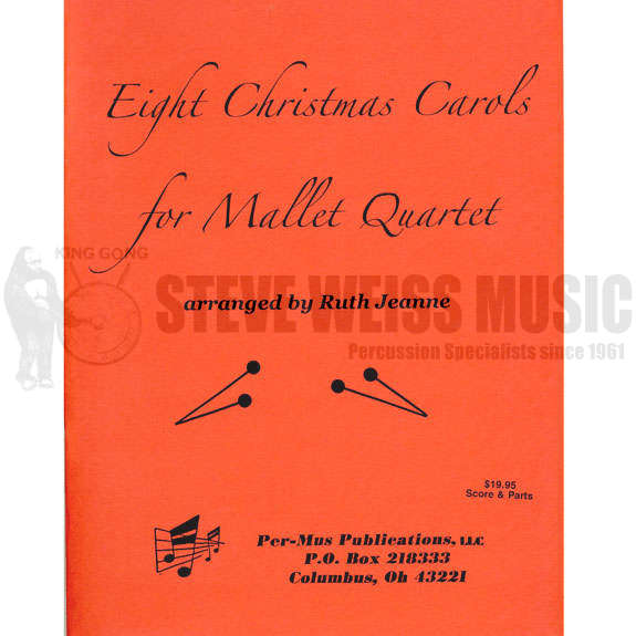 Jeanne (arr.)-Eight Christmas Carols for Mallet Quartet (SP)-4mall.