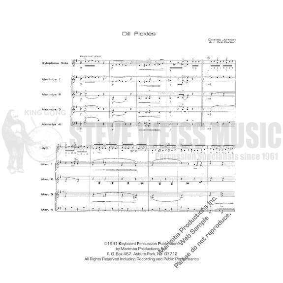 Johnson, C.-Dill Pickles (SP) arr. Becker-X/4M