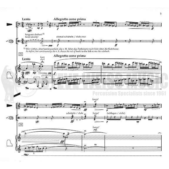 Kagel-Auftakte, Sechshandig (SP)-M/2T/P/PN OS