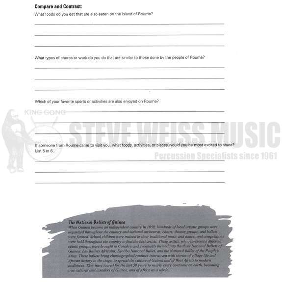 Kalani/Camara-West African Drum and Dance Student Enrichment Book