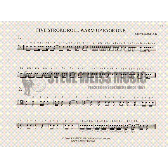 Kastuck-Percussion Warm Up Exercises (single copy)