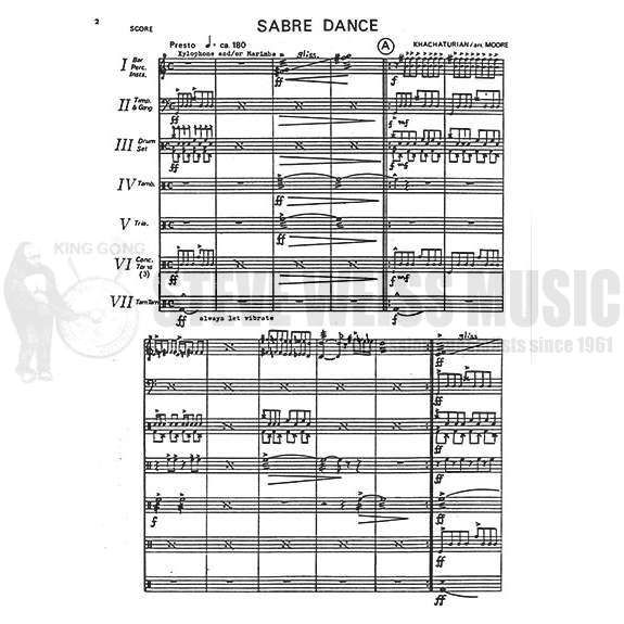 Khachaturian-Sabre Dance arr. Moore (SP)-P/DS/X/T/M