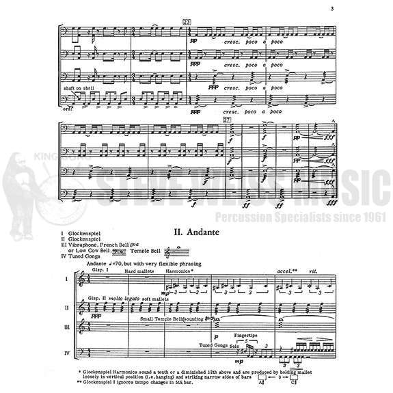 Kraft-Suite for Percussion (SP)-P/2B/V/5 Gongs