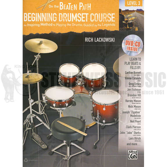 Lackowski-On the Beaten Path Beginning Drumset Course level 3 (CD/DVD)