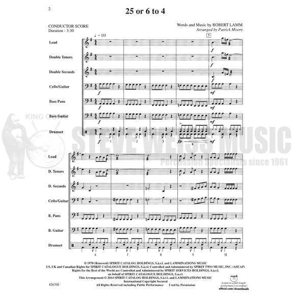 Lamm-25 or 6 to 4 arr. Moore (SP)-Steel drs./DS/opt. BG