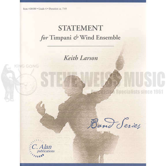 Larson-Statement for Timpani & Wind Ensemble (SP)-5T/Wind ens.