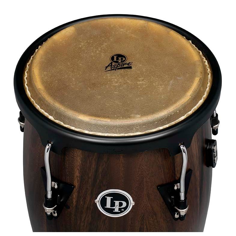 LP Aspire Wood Conga Set with Stand - 10" & 11" - Siam Walnut - Image 2