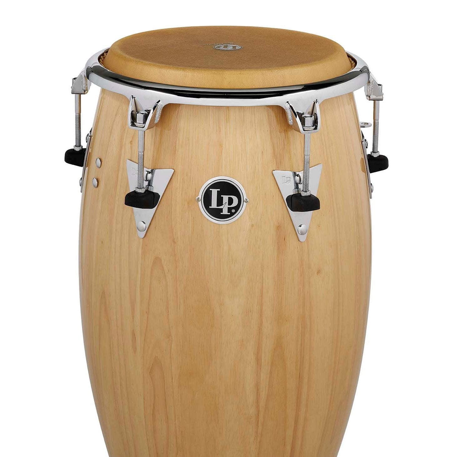 LP Classic Top-Tuning Wood Conga with Chrome Hardware - 11.75" - Natural - Image 2