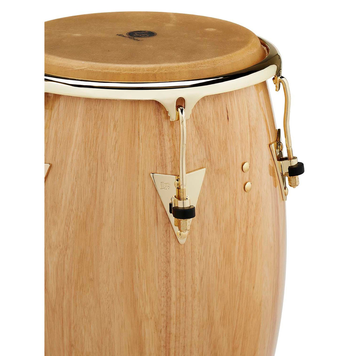 LP Classic Wood Tumba with Gold Hardware - 12.5" - Natural Wood - Image 5