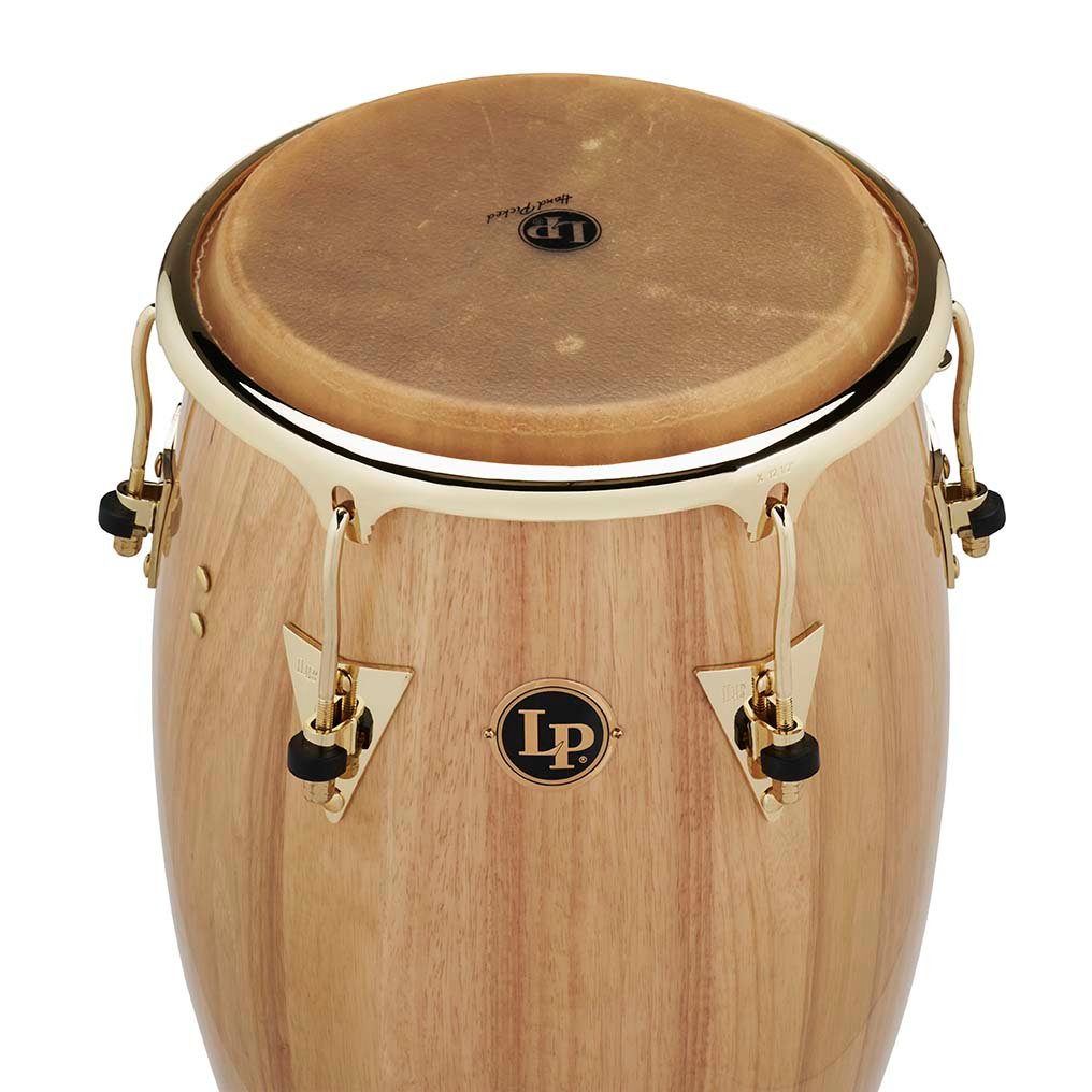 LP Classic Wood Tumba with Gold Hardware - 12.5" - Natural Wood - Image 6