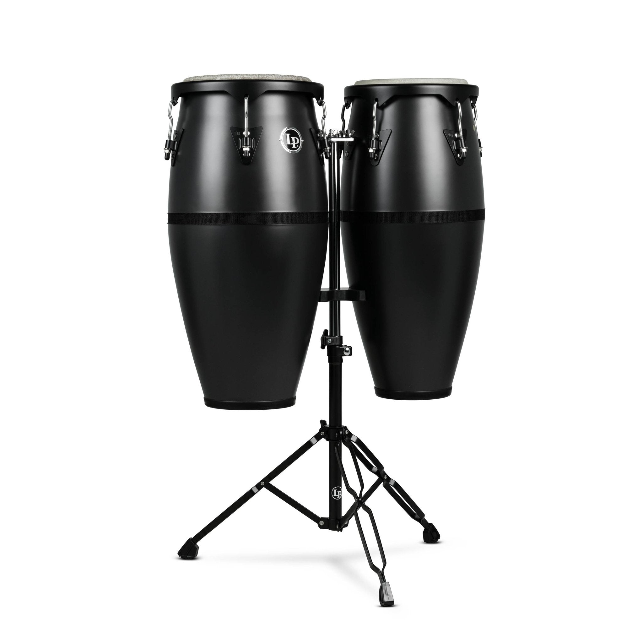 LP Discovery Conga Set with Stand - Onyx Finish | Steve Weiss Music