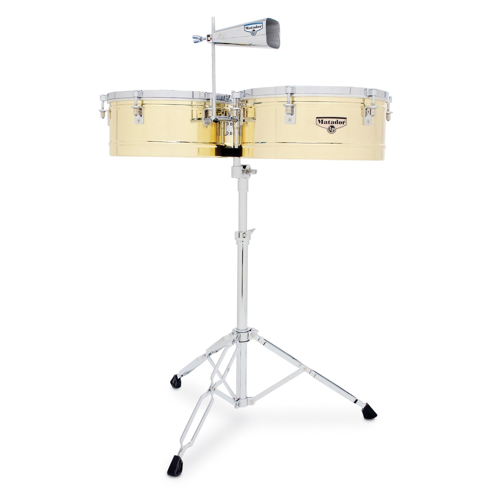 LP エルピー ティンバレス Matador M257 14&15 マタドール LP Matador Series Timbale Set - 14/15 Brass (M257B) | Steve Weiss