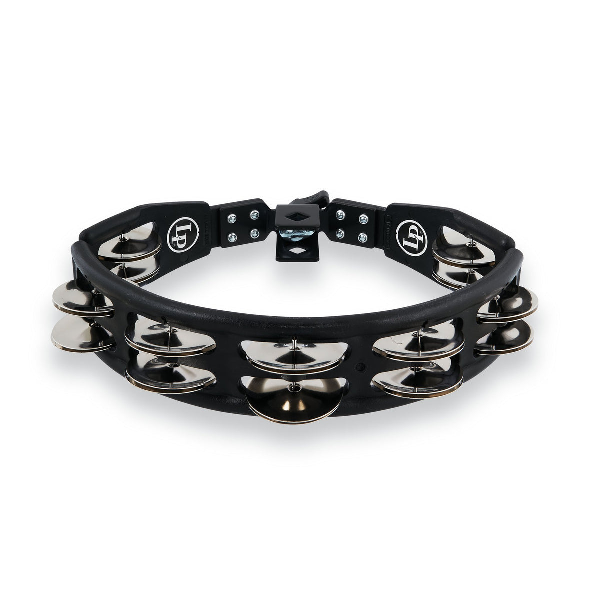 LP Mountable Cyclops Tambourine LP160 - Black with Steel Jingles - Image 3