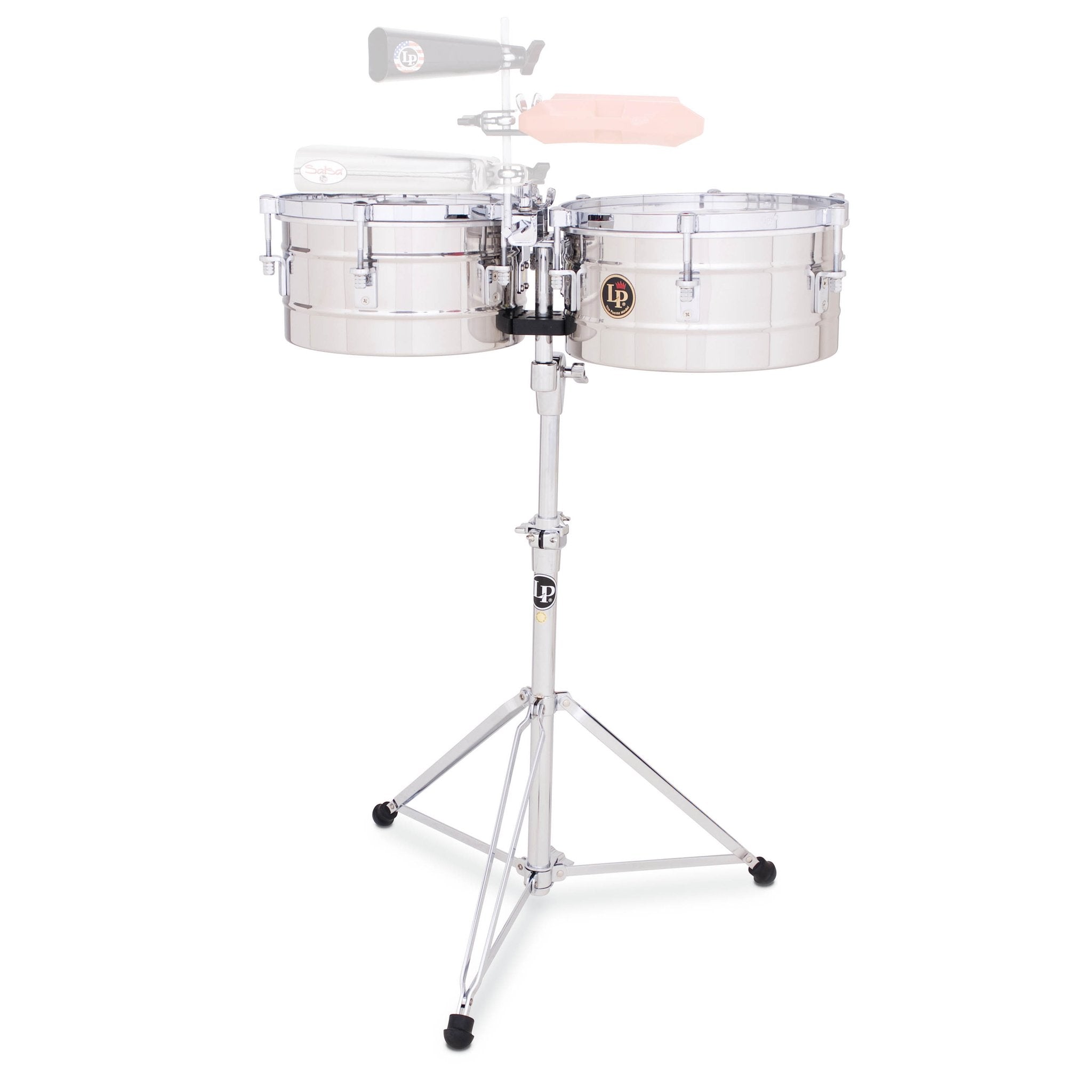 LP Tito Puento モデル　ティンバレスセット LP Tito Puente Timbale Set - 12/13 Stainless Steel | Steve Weiss Music