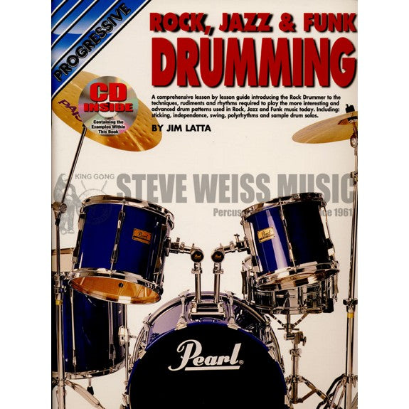 Latta-Progressive Rock, Jazz & Funk Drumming (Book Only)