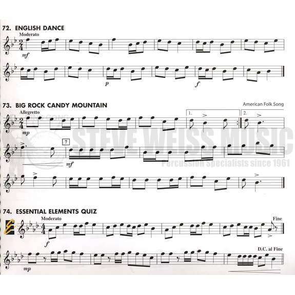 Lautzenheiser-Essential Elements for Band-Percussion Book 2 (Online Audio Included)