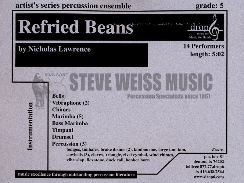 Lawrence-Refried Beans (SP)-B/2V/C/5M/BM/4T/DS/P