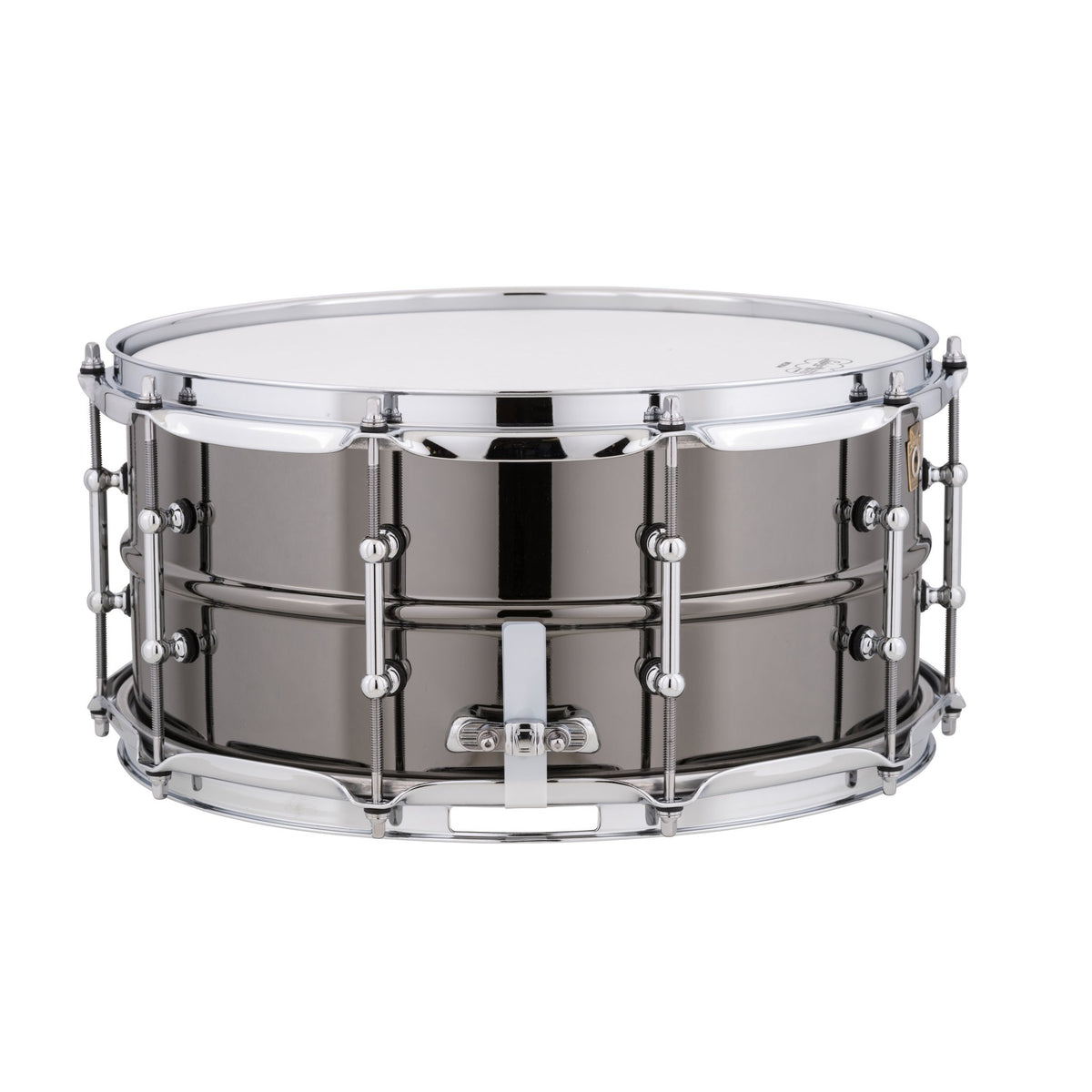 Ludwig Black Beauty Supra-Phonic Snare Drum with Tube Lugs - 14x6.5 LB417T Butt Plate