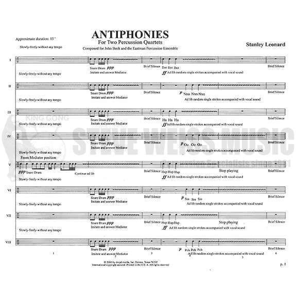 Leonard-Antiphonies(SP)-B/V/C/X/2M/6T/P (drop 6)