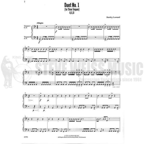 Leonard-Four Duets for Timpani-4-6T