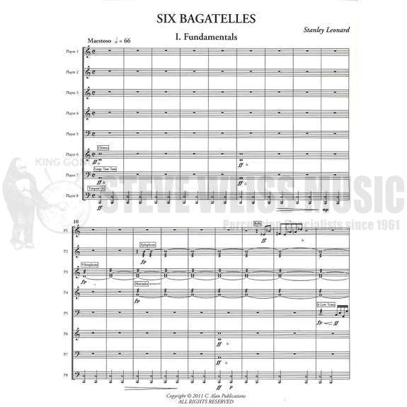 Leonard-Six Bagatelles (SP)-B/V/C/Cro./X/3M/4T/P (C-Alan Cover)