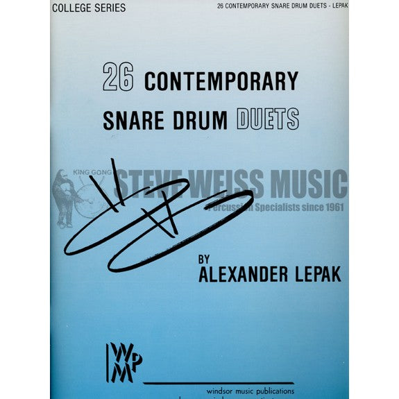 Lepak-26 Contemporary Snare Drum Duets