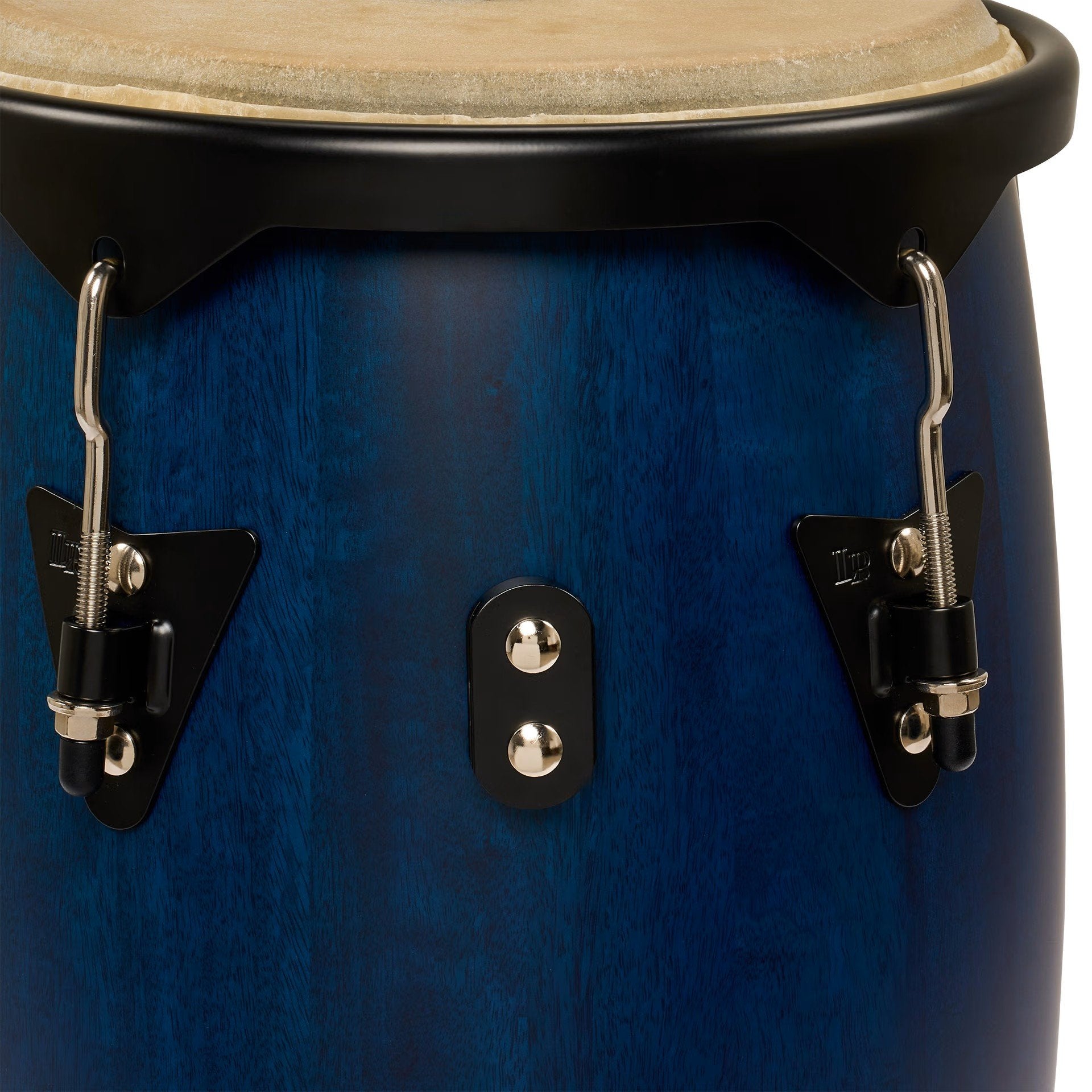 LP City II Blue Mango Conga Side View of Slide Mount