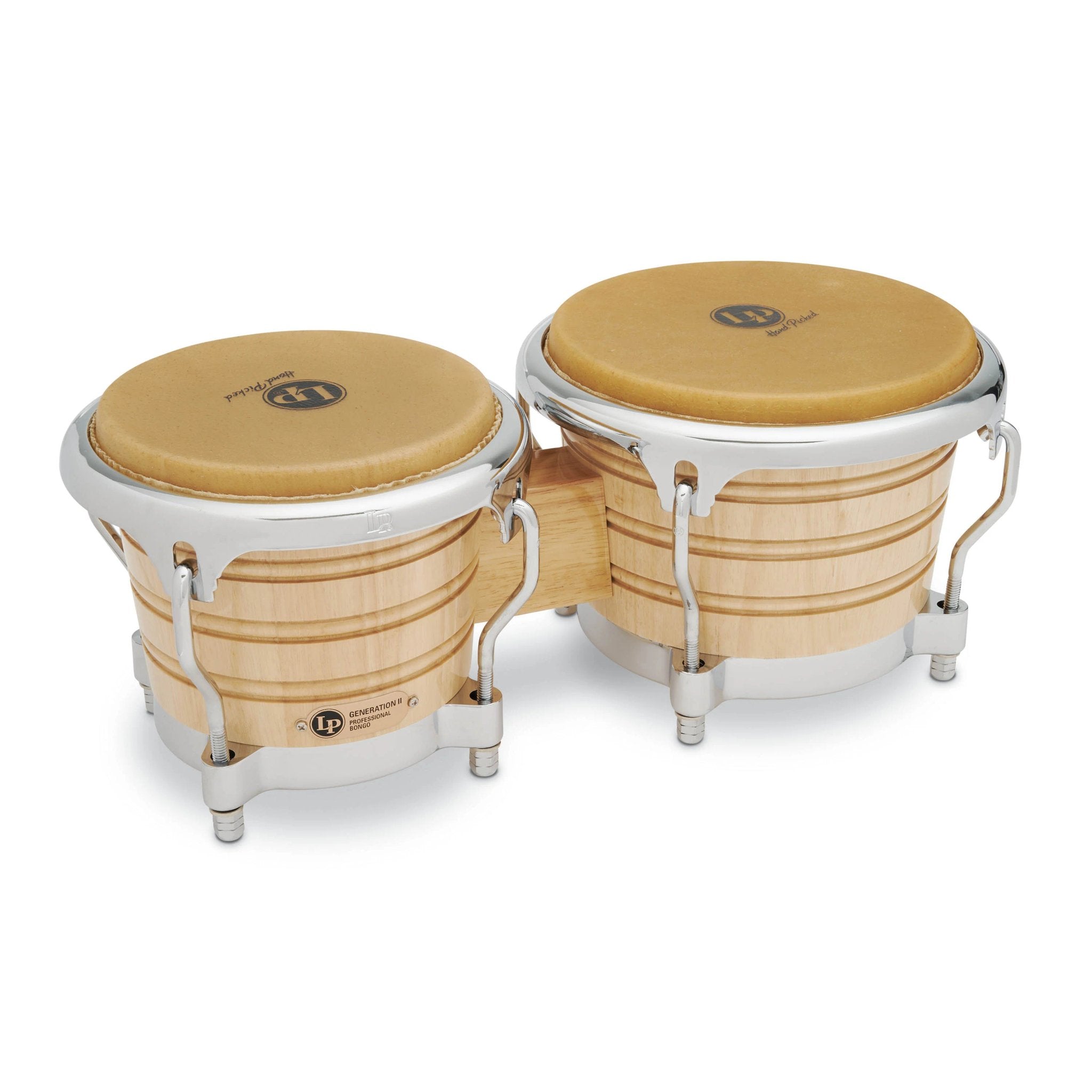 LP Generation II Bongos with Comfort Curve Rims - Natural with