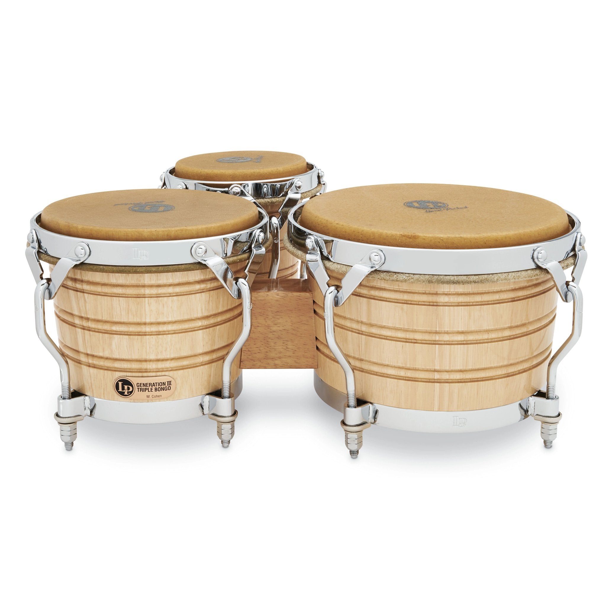 LP Generation III Triple Bongos Front