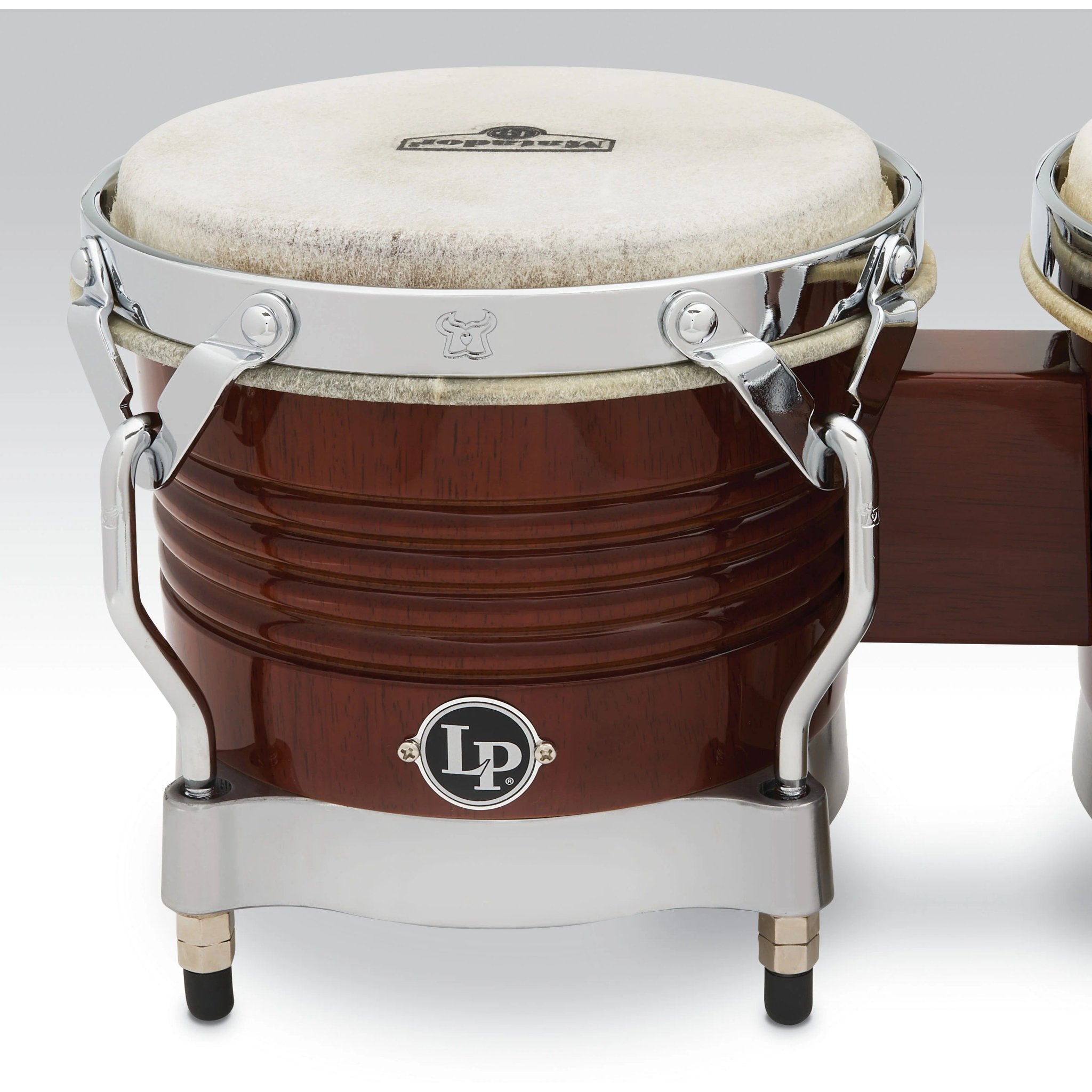 LP Matador Bongos Almond Logo Close-Up